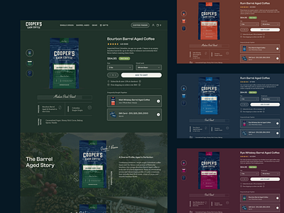 Cooper's Cask Coffee - Web Design coffee website design