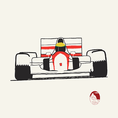 Senna ayrton senna digitalart digitaldesign f1 formula graphicdesign illustration illustrator mid century racing retro senna texture vector