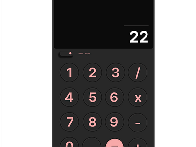 Calculation interface #004 dailyui 004 ui