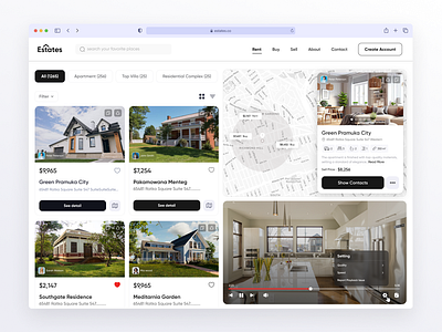 Real Estate Sales agency agent apartment buy clean design figma house landing page light realestate rent sell ui ux ux figma