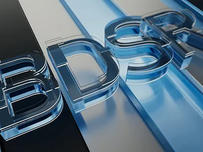 BDSR | Font 3D visualization 3d broadcast font modeling motion graphics typography графический дизайн шрифт