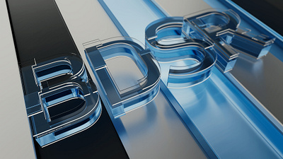 BDSR | Font 3D visualization 3d broadcast font modeling motion graphics typography графический дизайн шрифт
