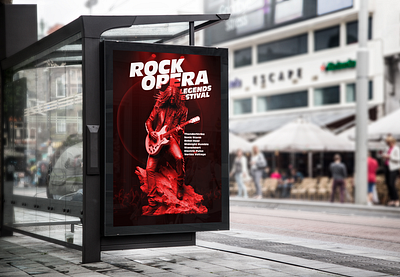 Poster rock concert ai graphic design illustration illustrator