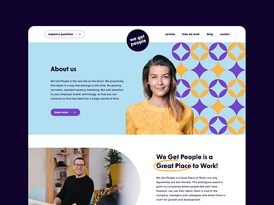 Recruitment agency website design