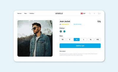 E-commerce - Product information page design ecommerce figma product ui ux