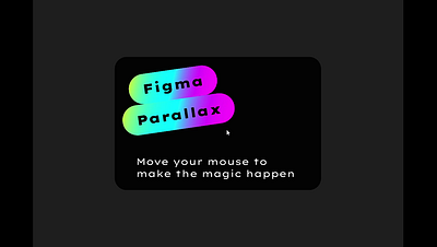 Parallax effect using figma 3d animation card design figma graphic design motion graphics moving parallax ui ux