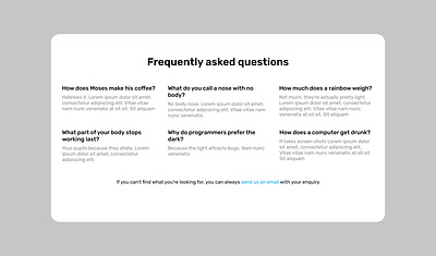 FAQs screen design faq faqs figma frequently asked questions ui ux website