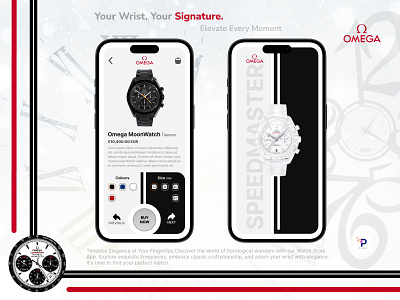 E- Commerce watch Mobile Application - Concept app appdesign appui branding clock clockapp design design concept designinspiration ecommerce mobile omega uidesign watch watchapp watchmobileapplication