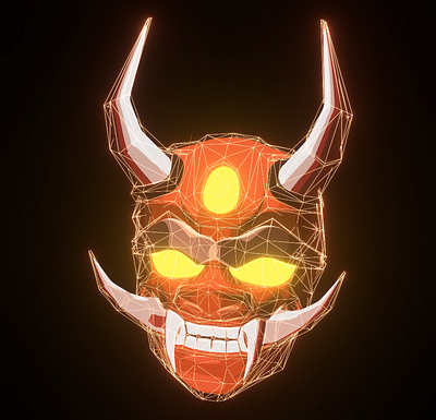 3D Oni Mask 3d 3d animation animation asia asian blender blender 3d branding demon devil graphic design japan japanese mask my portofolio oni oni mask portofolio