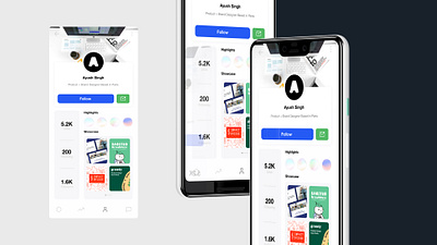 App profile page concept UI daily ui product design ui ux design