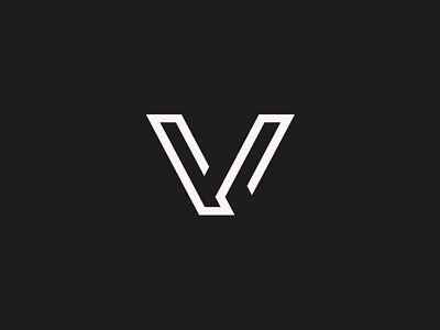 V Logo mark black brand identity branding design graphic design identity letter letter v logo logo design logo mark mark v visual identity