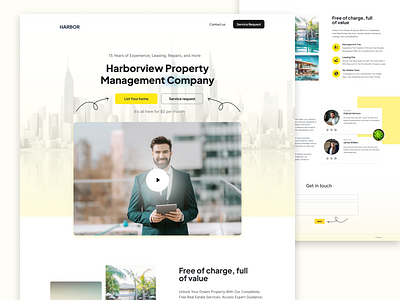 Real estate property management company landing page design appdesign design landingpagedesign landingpagedesigner realestatedesign realestatelandingpagedesign realestatelandingpagedesigner realestateuiuxdesigner realestatewebsitedesigner uidesign uiux uiuxdesiger uiuxdesign userexperience userinterface uxdesign webdesign websitedesigner