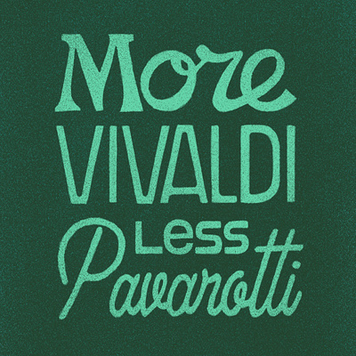 Vivaldi vs Pavarotti design graphic design illustration lettering letters procreate type typography