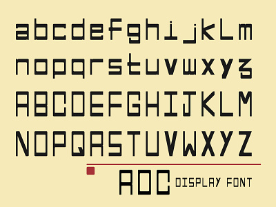 RDC Display Font coreldraw design typography