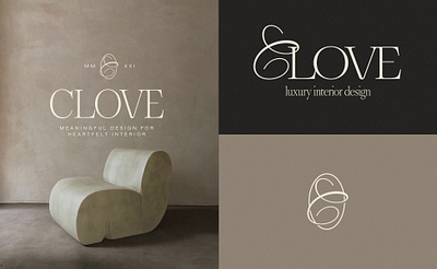 CLOVE / Meaningful design for heartfelt interior branding design graphic design illustration logo typography
