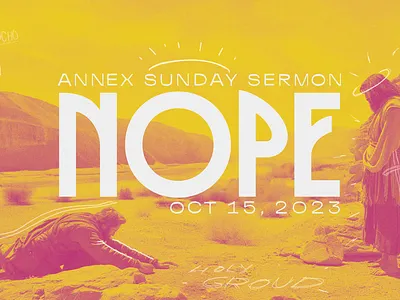 Nope Sermon Artwork graphic design thumbnail youtube