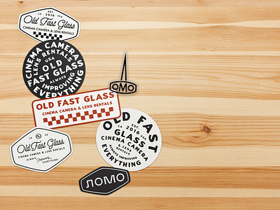 Old Fast Glass branding design graphic design illustration logo sticker sticker design typography vector