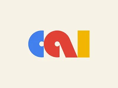 CAI ai bold branding collective design graphic design lettermark logo logomark lowercase thick type