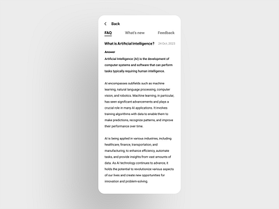 FAQ reply page dailyui ui design uidailychallenge