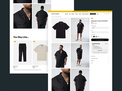 Good Counsel - Product Discovery branding creative direction design development fashion recommendations shopify plus strategy uxui