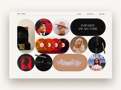 Music store slider animation art design figma motiondesign music musicstore slider ui uidesign uitrends web webanimation webdesign website