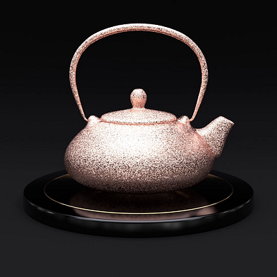 Funny Teapots | Teapot_004 360 3d after effects animation art cinema 4d design funny gold loop motion design nft teapot