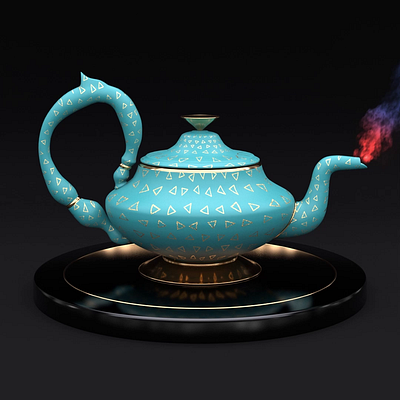 Funny Teapots | Teapot_005 360 3d after effects animation art cinema 4d design funny gin lamp loop magic modeling motion design nft redshift render teapot texturing