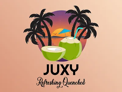 Juxy Refreshing Quenched - Logo Design art and design graphic design illustration illustrator logo logo design photoshop vector art