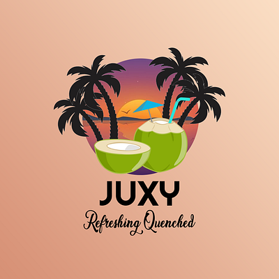 Juxy Refreshing Quenched - Logo Design art and design graphic design illustration illustrator logo logo design photoshop vector art