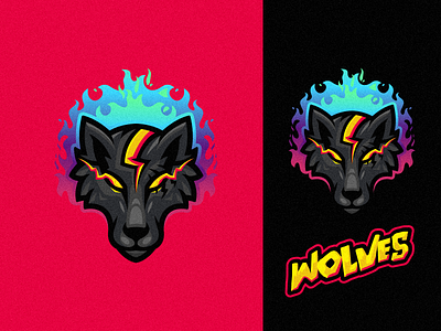 Wolves Logo Design branding design graphic design identity illustration logo mark tshirt vector wolf wolves wolves logo