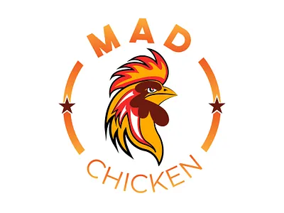 Mad Chicken Logo Design art and design design graphic design illustration illustrator logo logo design photoshop
