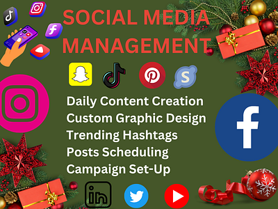 Social Media Management 3d animation branding graphic design motion graphics