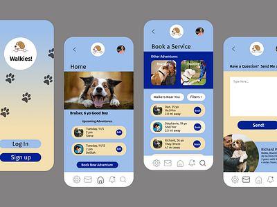 Walkies: More Than Just a Walk design figma graphic design ui design ux design