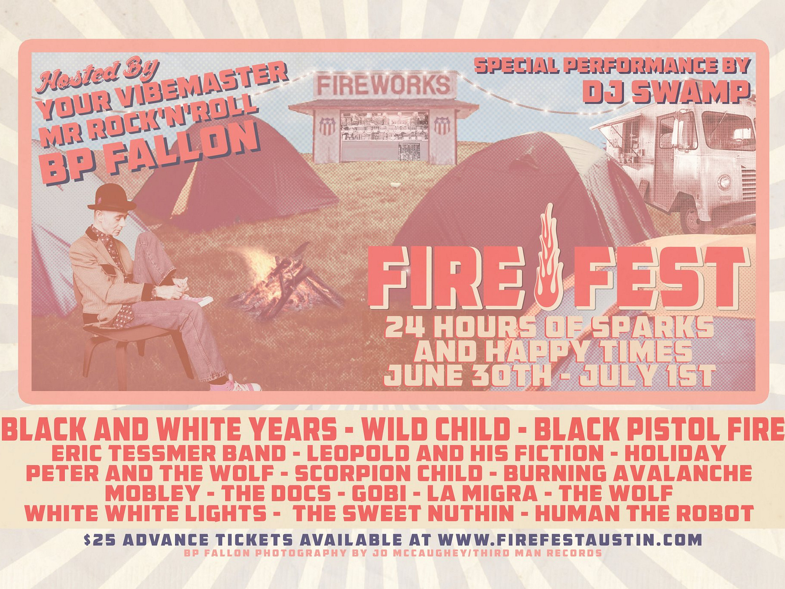 Fire Fest Sunburst Poster by Josh Huss on Dribbble