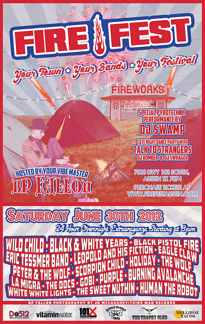 Fire Fest Patriotic Poster