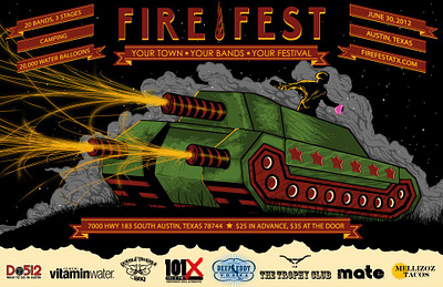 Fire Fest Tank Poster