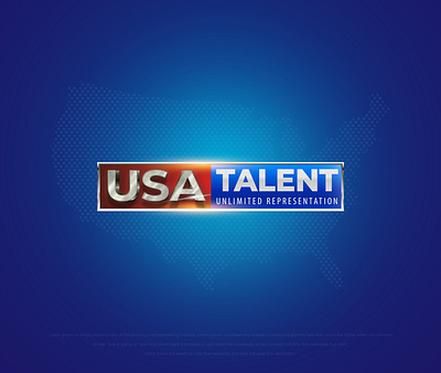 USA Talent Agency (Logo Design) brand design branding creative logo logo folio logo type logos