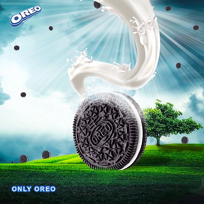 oreo poster design dribble oreo oreo poster design photo manipulation posterdesign