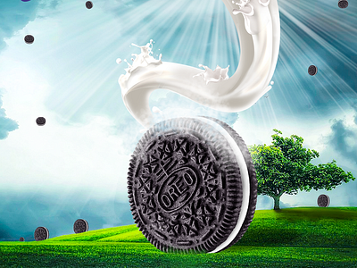 oreo poster design dribble oreo oreo poster design photo manipulation posterdesign