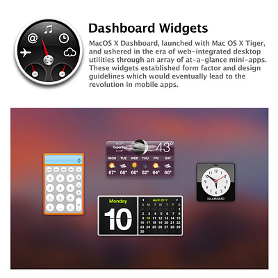 MacOS X Dashboard dashboard macos x widgets