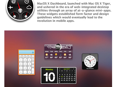 MacOS X Dashboard dashboard macos x widgets