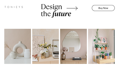 Tonieys - Home Decor Brand Design branding graphic design logo mockups ui web webdesign