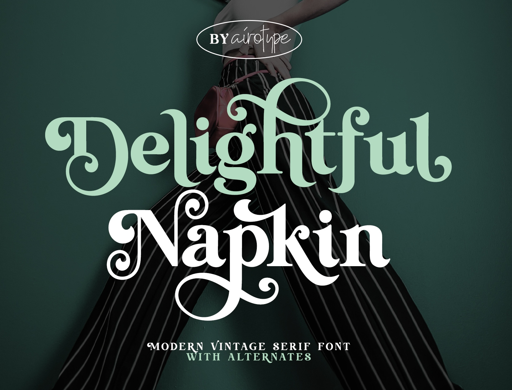 Delightful Napkin - Modern Serif Font alternate font font fonts groovy font lettering ligature ligature font modern font old font pretty font retro font retro serif serif font swirl font swirl serif typeface typography vintage font vintage serif wedding font