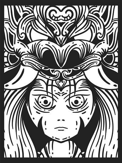 Onimaru Prince Wear Hannya Mask design digitalmedia doodle graphic design illustration illustrator portofolio