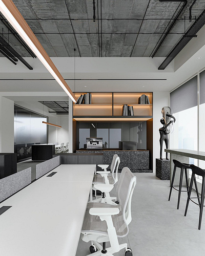 3d commercial renderings of office