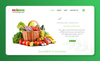 Your Local Organic Store branding e commerce graphic design landingpage logo mobileapp ui ux