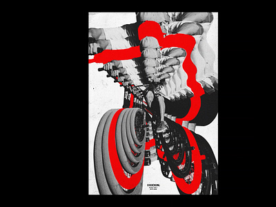 Kinetic Motion Poster #185 animation design experimental flyer illustration kickin kinetic kinetictype motion motion poster poster design typography yash tambe