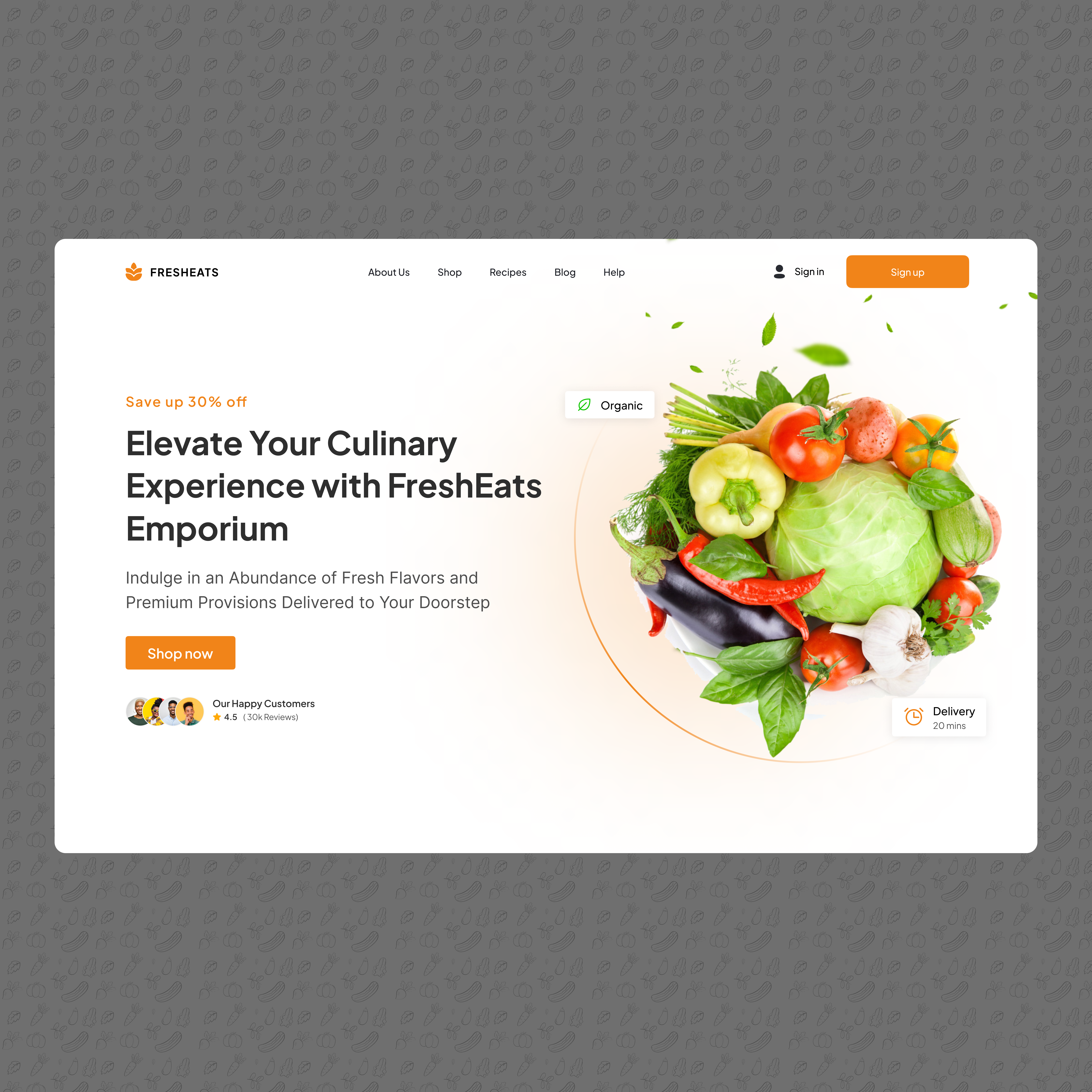 Online Grocery shop design ecommerce figma food grocery product design typography ui uiux uiuxdesign ux web design