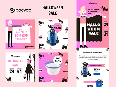 Halloween Assets ad creative edm branding design figma graphic design halloween sale ui ux