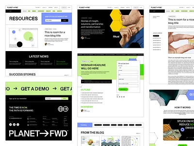 PlanetFWD - AI Powered Decarbonization Platform ai b2b blog brand branding design design studio ebook footer landing page made in webflow modern resources saas web design web designer webflow website